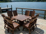 Modern Dining Set for 8 with Pedestal Table