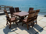 Modern Dining Set for 6 with Pedestal Table