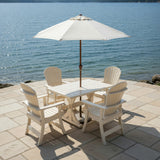 Dining Set for 4 with 4' Trestle Table