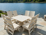Modern Dining Set for 8 with Pedestal Table