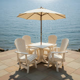 Dining Set for 4 with Pedestal Table