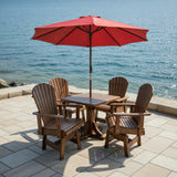 Dining Set for 4 with Pedestal Table
