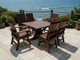Modern Dining Set for 6 with Pedestal Table