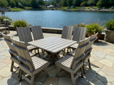 Modern Dining Set for 8 with Pedestal Table