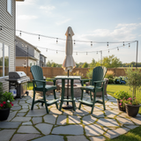 Bar Height Bistro Set for 2 with 30" Pedestal Table