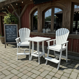 Bar Height Bistro Set for 2 with 30" Pedestal Table