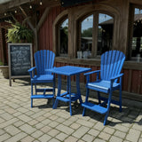Bar Height Bistro Set for 2 with 30" Pedestal Table