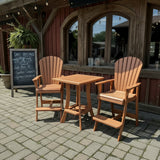 Bar Height Bistro Set for 2 with 30" Pedestal Table