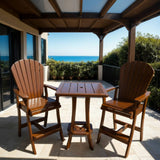 Bar Height Bistro Set for 2 with 30" Pedestal Table