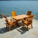 Modern Dining Set for 4 with 5' Table