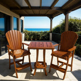 Bar Height Bistro Set for 2 with 30" Pedestal Table