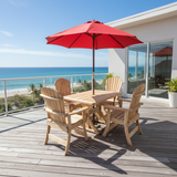 Dining Set for 4 with 4' Trestle Table