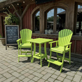 Bar Height Bistro Set for 2 with 30" Pedestal Table