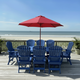 Dining Set for 8 with 6' Trestle Table