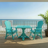 Dining Set for 2 with Pedestal Table