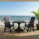 Dining Set for 2 with Pedestal Table