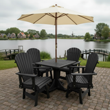 Dining Set for 4 with Pedestal Table