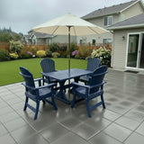 Dining Set for 4 with 4' Trestle Table