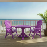 Dining Set for 2 with Pedestal Table