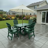 Dining Set for 4 with 4' Trestle Table