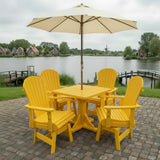 Dining Set for 4 with Pedestal Table