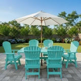 Dining Set for 6 with 6' Trestle Table