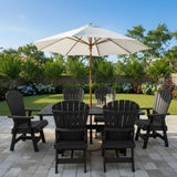 Dining Set for 6 with 6' Trestle Table