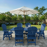 Dining Set for 6 with 6' Trestle Table