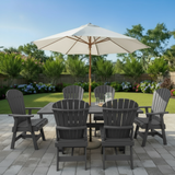 Dining Set for 6 with 6' Trestle Table