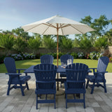 Dining Set for 6 with 6' Trestle Table