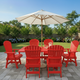 Dining Set for 6 with 6' Trestle Table