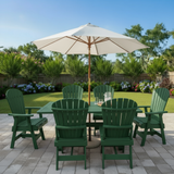 Dining Set for 6 with 6' Trestle Table