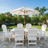 Dining Set for 6 with 6' Trestle Table