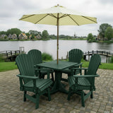 Dining Set for 4 with Pedestal Table