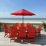 Dining Set for 8 with 6' Trestle Table