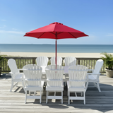 Dining Set for 8 with 6' Trestle Table
