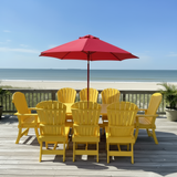 Dining Set for 8 with 6' Trestle Table