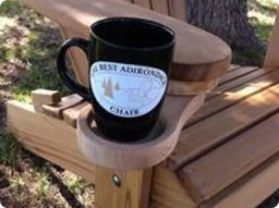 Adirondack chair with wine holder discount