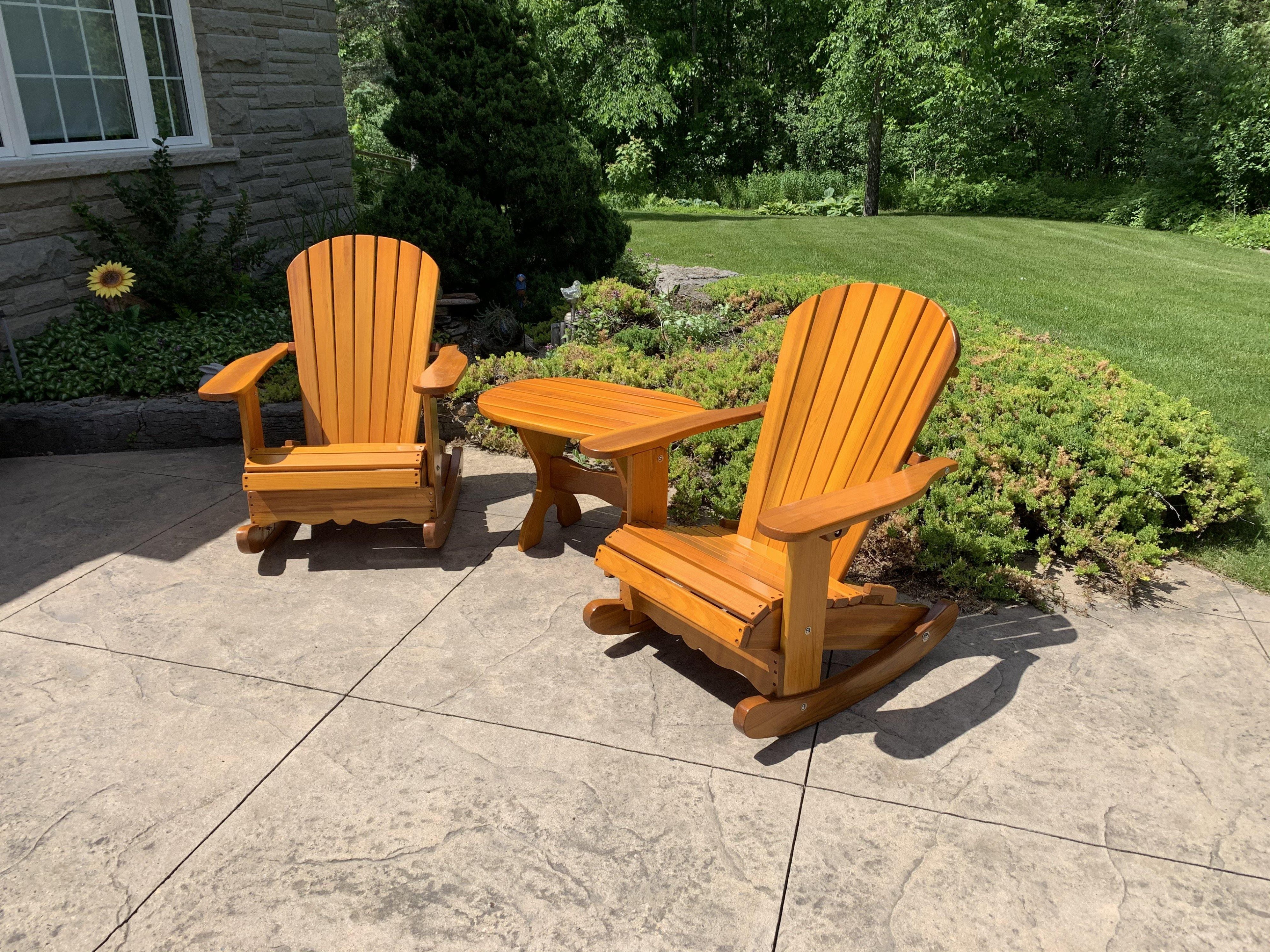rocking adirondack chairs