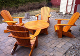 Adirondack chairs and coffee table