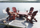 adirondack chairs and coffee table