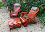 reclining adirondack chairs and ottoman