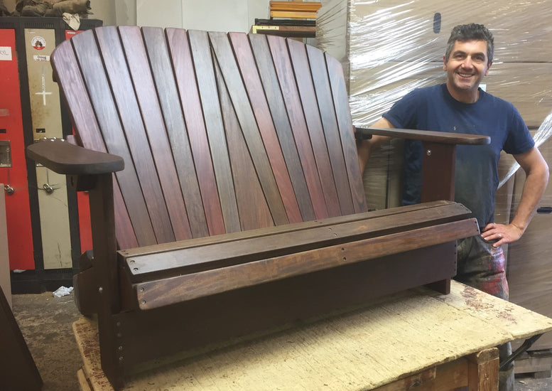 Folding Loveseat Adirondack Chair