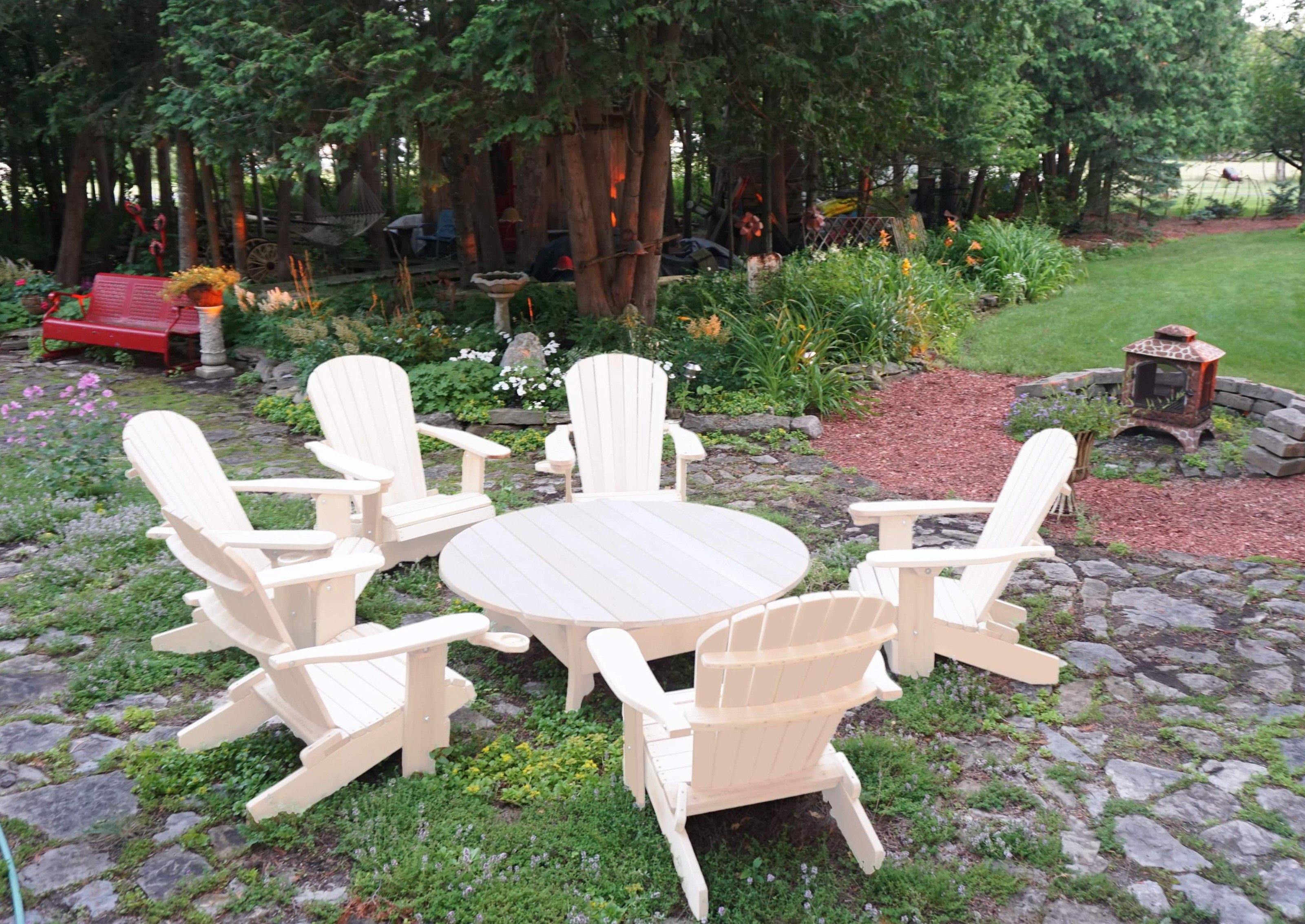 adirondack chair set with table