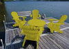 yellow adirondack chairs and coffee table